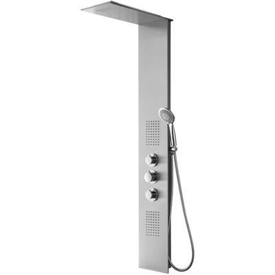 Xellanz Ontario Thermostatische Douchekolom - Douchepaneel - Douchezuil - 150x22cm - RVS