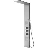 Xellanz Ontario Thermostatische Douchekolom - Douchepaneel - Douchezuil - 150x22cm - RVS Xellanz Ontario Thermostatische Douchekolom - Douchepaneel - Douchezuil - 150x22cm - RVS