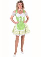 Oktoberfest jurk fluor groen