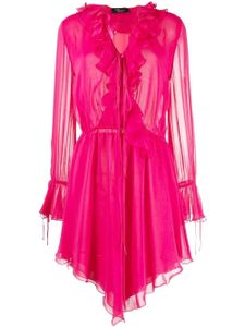 Blumarine robe à volants - Rose