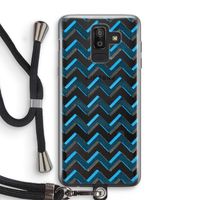 Onderbroken lijn: Samsung Galaxy J8 (2018) Transparant Hoesje met koord