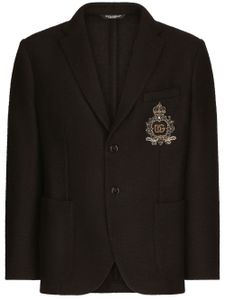 Dolce & Gabbana blazer à patch poitrine - Noir