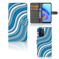 OPPO A76 | A96 Telefoon Hoesje Waves Blue - thumbnail