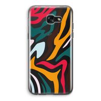 Colored Zebra: Samsung Galaxy A5 (2017) Transparant Hoesje