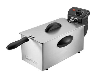 Clatronic FR 3586 Friteuse 3 l Zilver, Roestvrijstaal Vrijstaand 2000 W