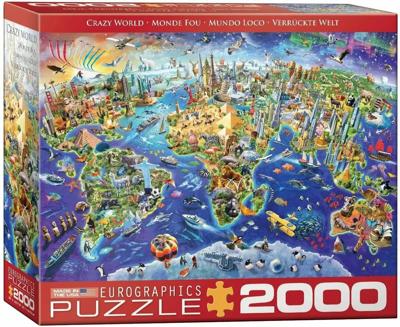 Crazy World Puzzel 2000 Stukjes