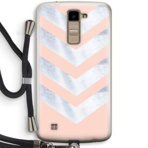 Marmeren pijlen: LG K10 (2016) Transparant Hoesje met koord