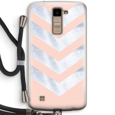 Marmeren pijlen: LG K10 (2016) Transparant Hoesje met koord
