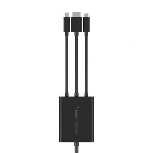 Belkin B2B169 kabeladapter/verloopstukje HDMI + USB Mini DisplayPort Zwart
