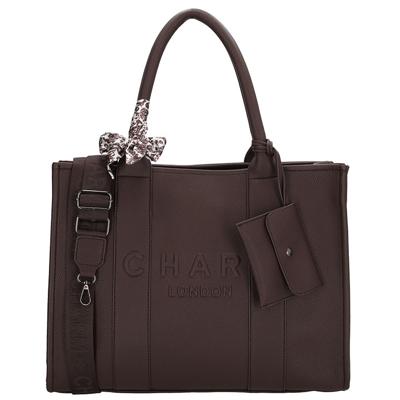 Charm London Laptoptas 15.6'' Bond Donker Bruin