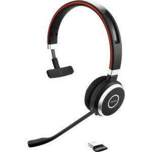 Jabra Evolve 65 Headset Bedraad en draadloos Hoofdband Oproepen/muziek USB Type-A Bluetooth Zwart