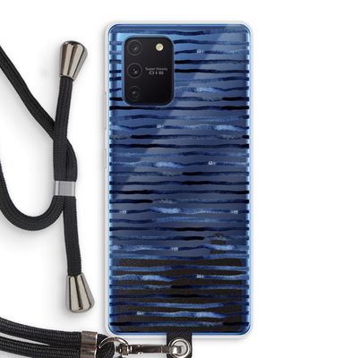 Verrassende lijnen: Samsung Galaxy Note 10 Lite Transparant Hoesje met koord