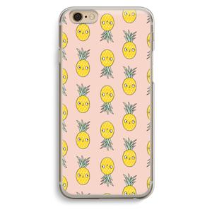 Ananas: iPhone 6 / 6S Transparant Hoesje