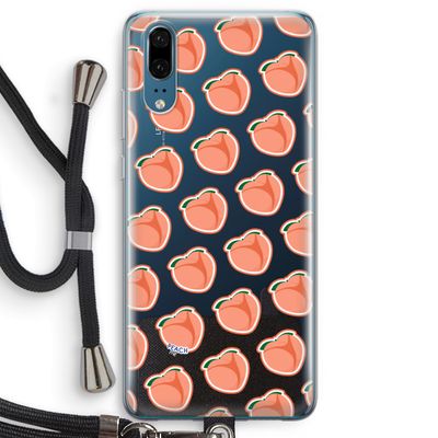 Just peachy: Huawei P20 Transparant Hoesje met koord