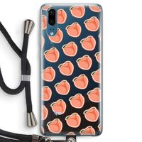 Just peachy: Huawei P20 Transparant Hoesje met koord