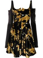 Versace Jeans Couture robe corset Chain Couture à manches longues - Noir