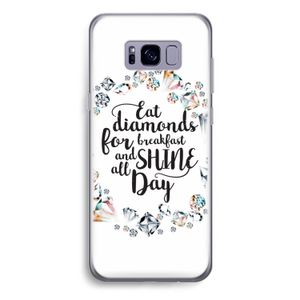 Diamonds: Samsung Galaxy S8 Plus Transparant Hoesje