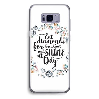 Diamonds: Samsung Galaxy S8 Plus Transparant Hoesje