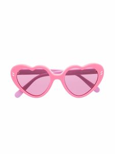 Stella McCartney Kids lunettes de soleil à monture cœur - Rose