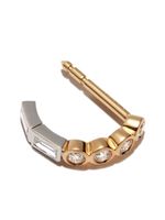 Yvonne Léon boucles d'oreilles pendantes en or blanc et jaune 18ct ornées de diamants
