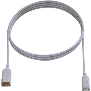 IEC-kabel C14 (stekker) - C13 (plug), 2 meter Verlengkabel
