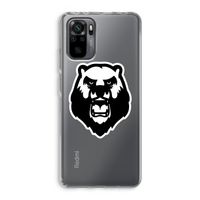 Angry Bear (white): Xiaomi Redmi Note 10 Pro Transparant Hoesje