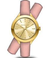 Horlogeband Michael Kors MK2654 Onderliggend Leder Roze 14mm