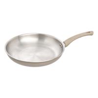 5Five koekenpan Paris - D30 cm - RVS - aluminium - beige/zilver - pannen