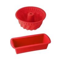 Stampo in silicone per kougelhopf e stampo per dolci - DR oeTKER - Flexxibel Love - Rosso