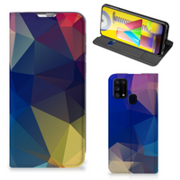 Samsung Galaxy M31 Stand Case Polygon Dark