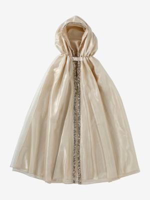 Cape van tule met capuchon goud
