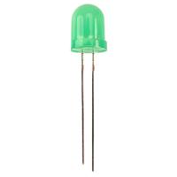 Kingbright LED 8mm diffus grün 60mcd Bedrade LED Groen Rond 8 mm 60 mcd 30 ° 25 mA 2.2 V - thumbnail