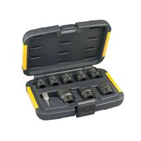 DeWALT DT7507 Krachtdoppenset 1/2" Vierkant | kort | 9-delig