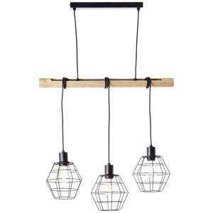 Brilliant Ottawa 99606/76 Hanglamp E27 Hout (mat), Zwart