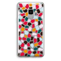 Colored Giraffe: Samsung Galaxy S9 Transparant Hoesje