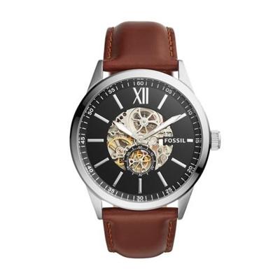 Fossil Flynn automatisch bruin lederen horloge Bq2270