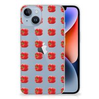 Apple iPhone 14 Siliconen Case Paprika Red