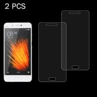 2 stk Xiaomi Mi 5 0 26 mm 9H oppervlaktehardheid 2.5D explosieveilige gehard glas scherm Film
