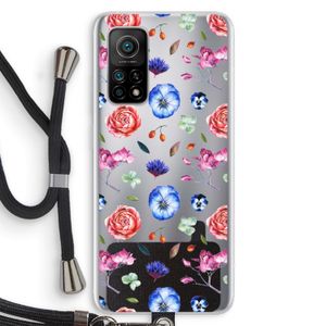 Bloemetjes: Xiaomi Mi 10T 5G Transparant Hoesje met koord
