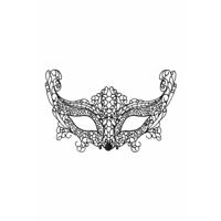 Masker Maskarade Zwart - thumbnail