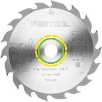 Festool Cirkelzaagblad voor Hout | Wood Standard | Ø 160mm Asgat 20mm 18T - 500458