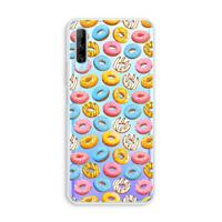 Pink donuts: Huawei P Smart Pro Transparant Hoesje - thumbnail