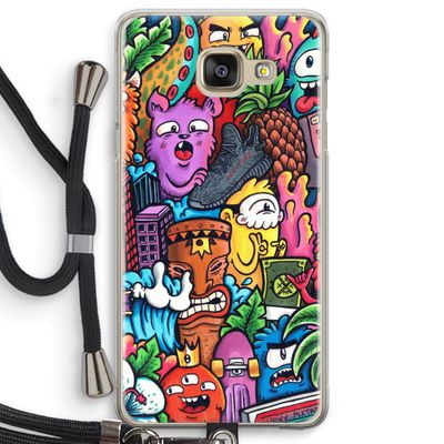 Vexx Mixtape: Samsung Galaxy A5 (2016) Transparant Hoesje met koord