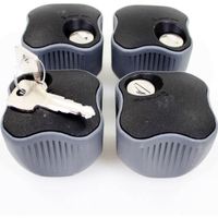THULE set knop met slot (4) THULE set knop met slot (4)