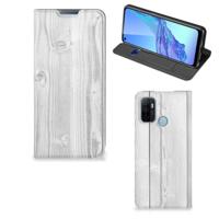 OPPO A53 | A53s Book | Wallet Case | White Wood
