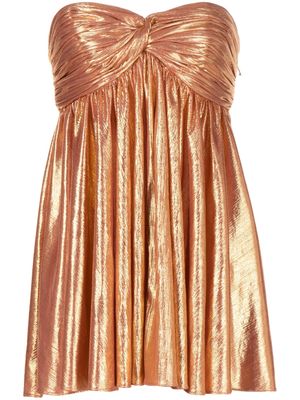 Retrofete robe-bustier Kaiser à coupe courte - Orange