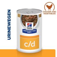 Hill&apos;s Prescription Diet C/D Urinary Care hondenvoer stoofpotje kip & groenten 12x354g blik