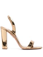 Aquazzura sandales à talon épais - Or Aquazzura sandales à talon épais - Or