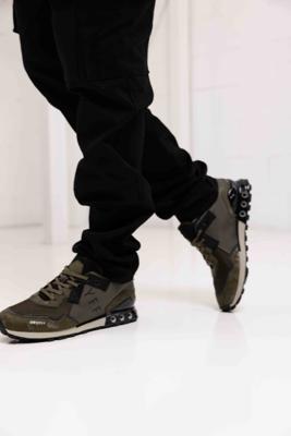 Cruyff Superbia Hex - Tech Sneakers Heren Groen - Maat 42 - Kleur: Groen | Soccerfanshop