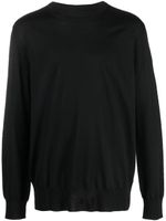 Jil Sander wool-knit crew-neck jumper - Noir